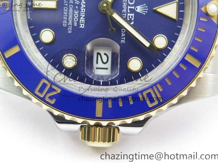 AAA Replica Watches HighQuality Edition Bracelet YG YG 2574 on Best Dial 41mm LB Blue SS Maker SS BP 126613 Submariner 0106